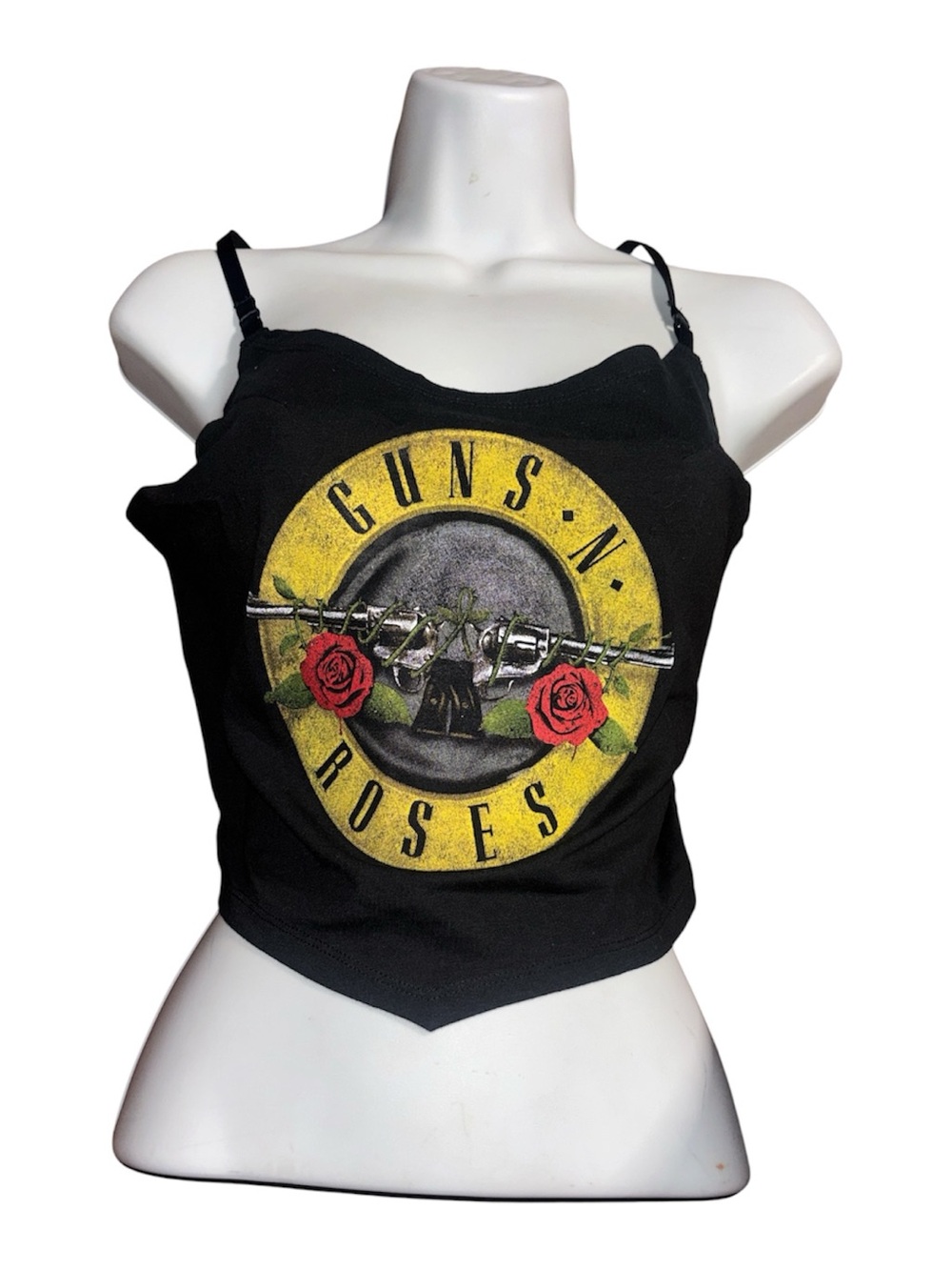 Guns N’ Roses Crop Tank Top – Adjustable Straps – Size Medium